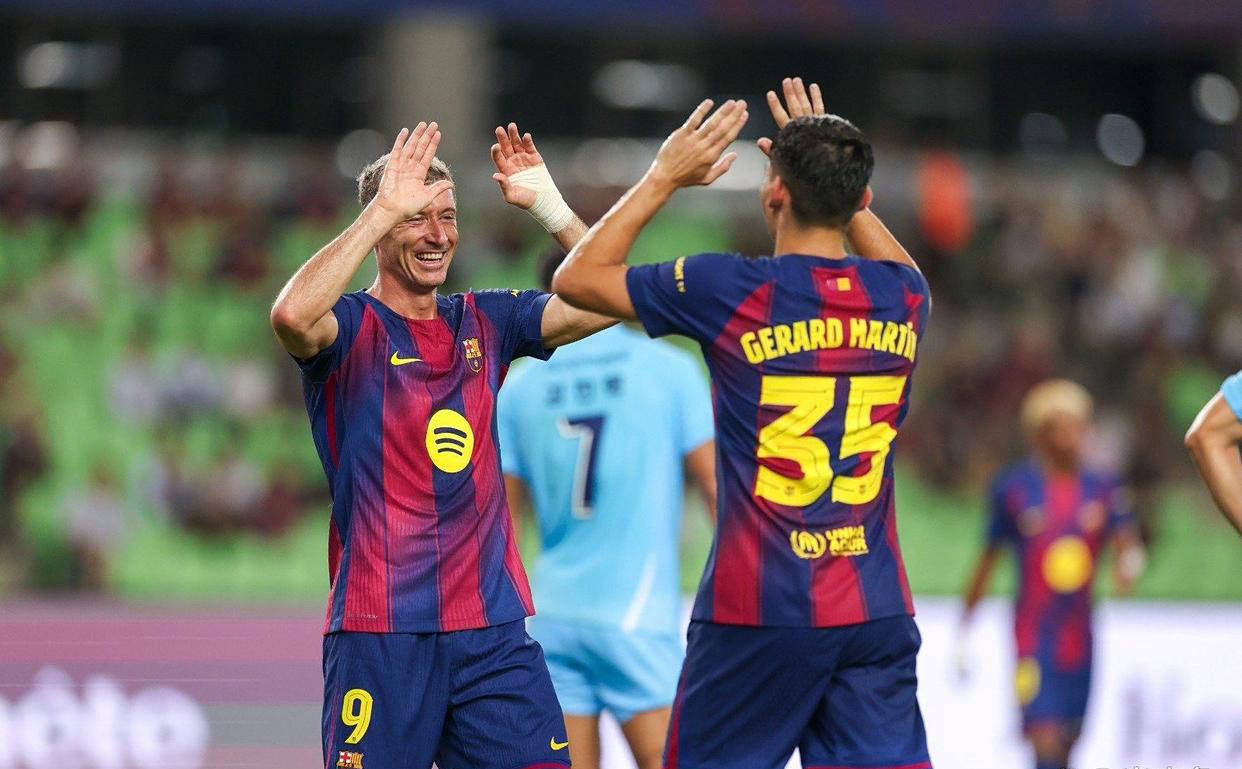 友谊赛巴塞罗那5-0大邱FC加维双响拉什福德巴萨生涯首球的简单介绍 第1张 友谊赛巴塞罗那5-0大邱FC加维双响拉什福德巴萨生涯首球的简单介绍 第1张